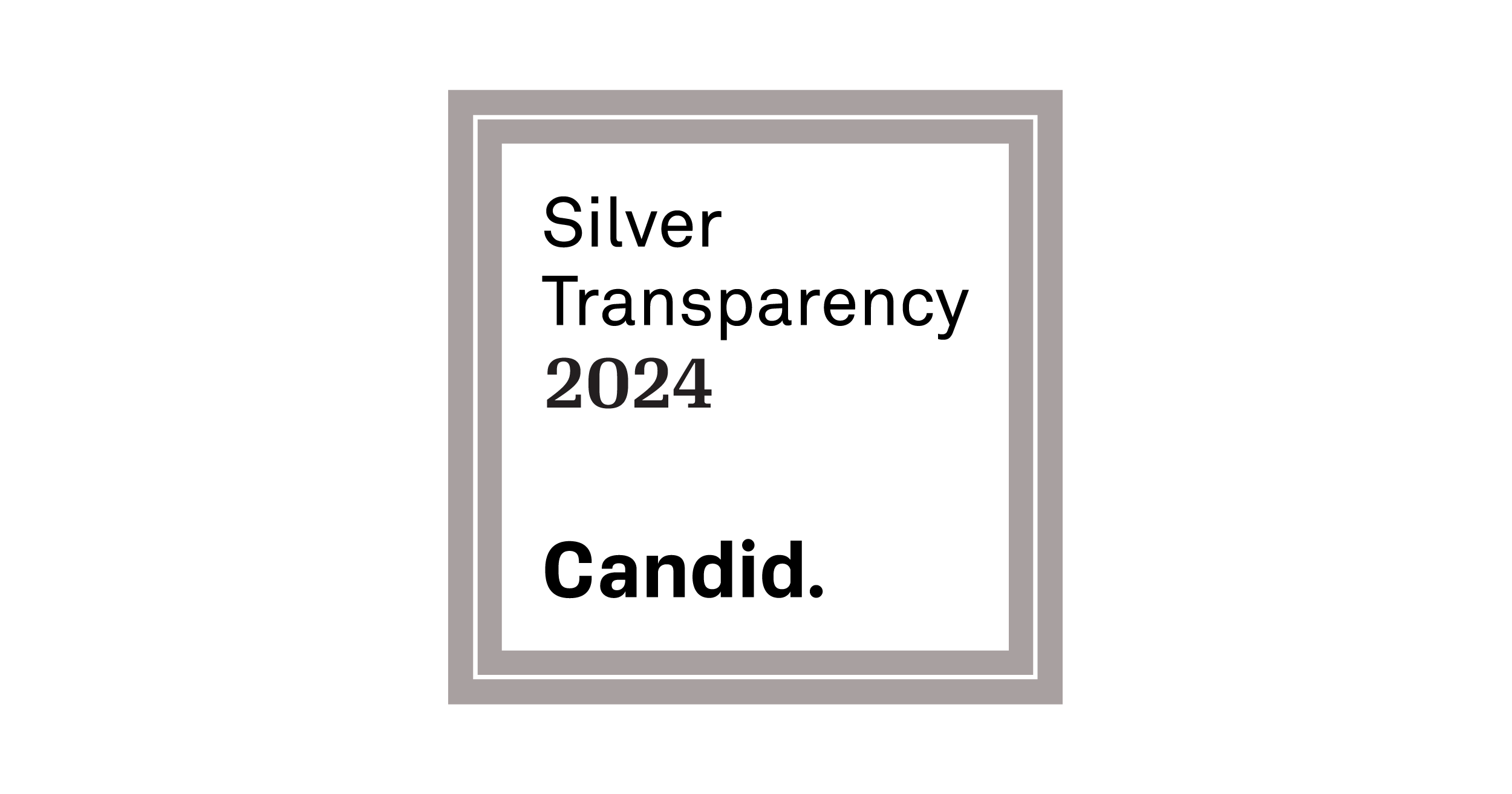 Silver Transparency Seal 2024